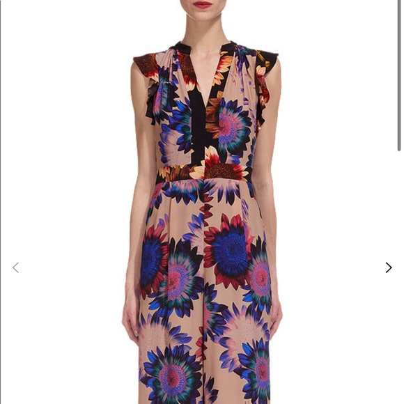 Whistles Pants - Whistles silk floral jumpsuit